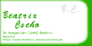 beatrix cseho business card